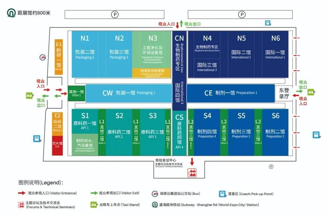 上海一科仪器参展位置图