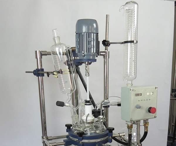 双层玻璃反应釜配件示意图片