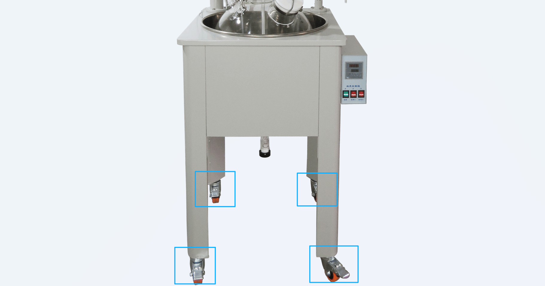 单层玻璃反应釜组装