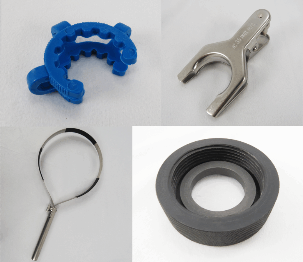 烧瓶夹收集瓶夹子旋转瓶夹子冷凝器夹子图片